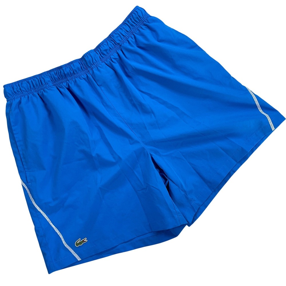 Lacoste Sport Active Mesh Lined Blue Swim Shorts Mens 34 Blue Trunks 119